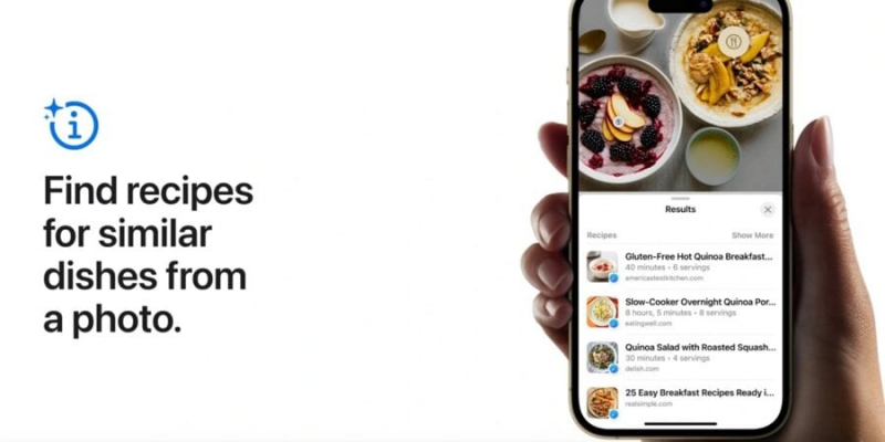 Корисна опція. Нова iOS 17 тепер зможе підказати рецепт страви за її фото